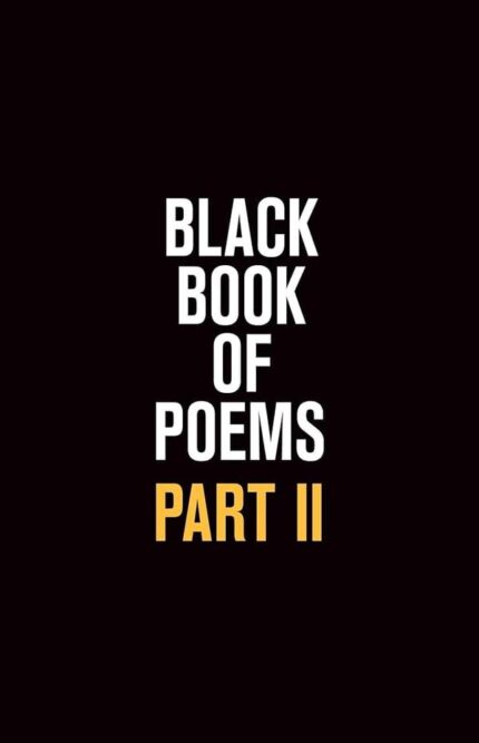 Black Book of Poems Part 2 book cover