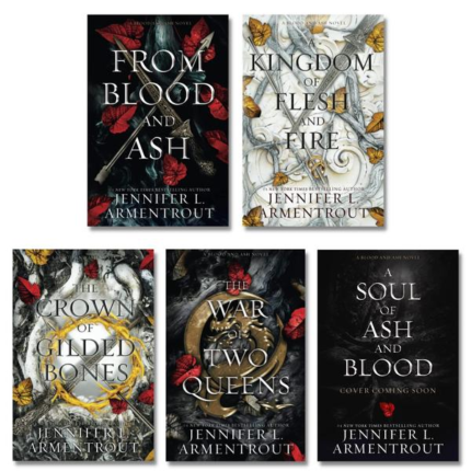 Bolld and Ash Complete Series Collection Set Books 1-5 from Blood and Ash a Kingdom of Flesh and Fir book cover