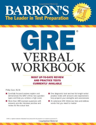 Barron’s GRE Verbal Workbook Barron’s GRE Verbal Workbook