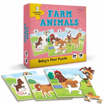 FARM ANIMALS BABYS FIRST PUZZLE