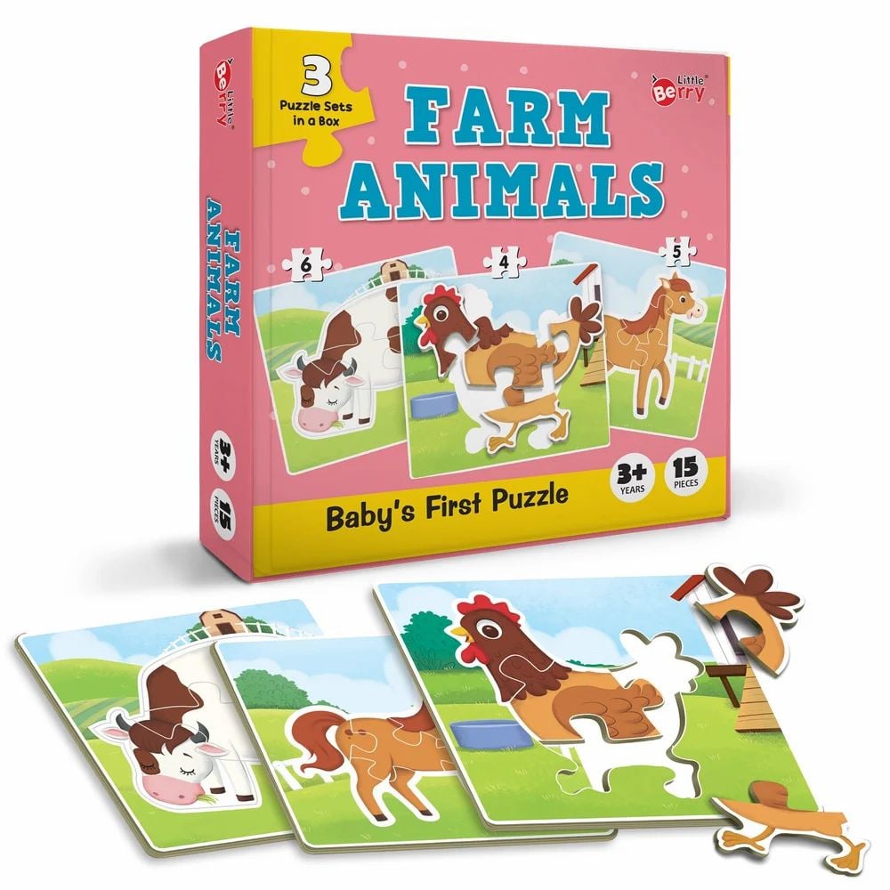 FARM ANIMALS BABYS FIRST PUZZLE FARM ANIMALS BABYS FIRST PUZZLE